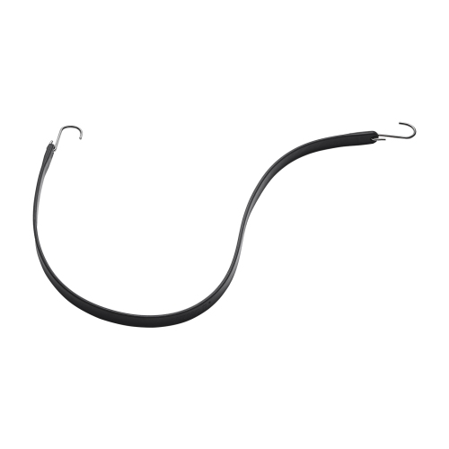 VEVOR 10 Piece Flat Bungee Cord, 20 mm Heavy Duty Bungee Straps with Steel S-Hooks, 36" Elastic Bungee Rope for Cargo, Tarps, Trucks and Tent, Black