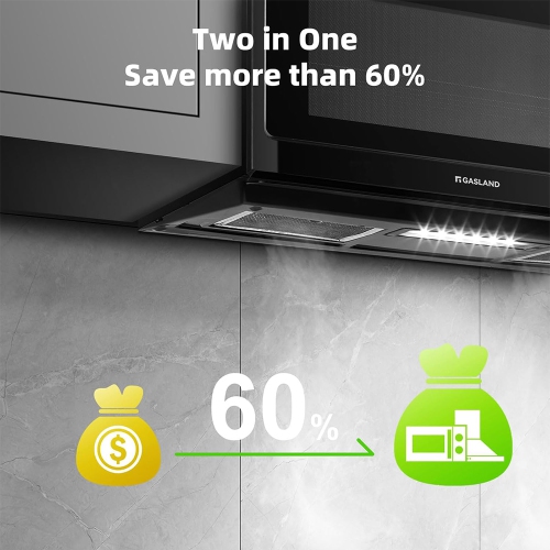 30 in. 1.9 cu. ft. Over-the-Range Microwave Oven 1000W in Stainless Steel, Black