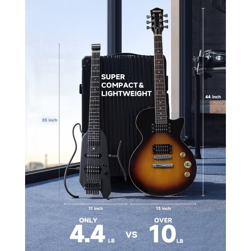Donner HUSH-X Electric Guitar Kit for Travel
