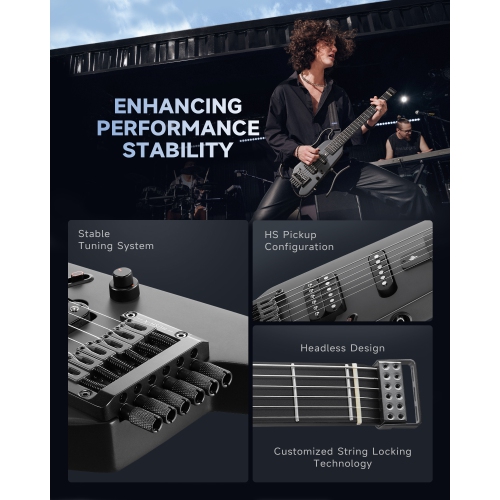 Donner HUSH-X Electric Guitar Kit for Travel