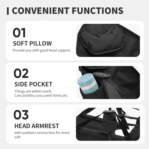 Ainfox Hammock Camping Chair, Camping Chair Rocker, Swinging Chair Withwith Removable Footrest