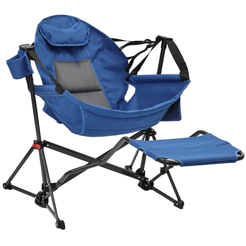 Ainfox Hammock Camping Chair, Camping Chair Rocker, Swinging Chair Withwith Removable Footrest