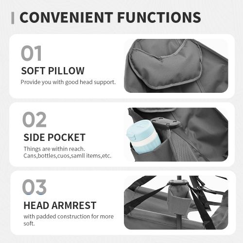 Ainfox Hammock Camping Chair, Camping Chair Rocker, Swinging Chair Withwith Removable Footrest