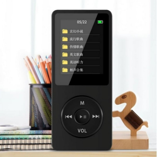 MP3/MP4 player, 1.8-inch HD screen, MP3 music player, FM radio, headphones, portable audio player with recording, picture browsing and e-book