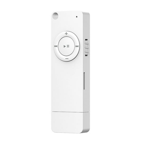 16GB Ultra-thin MP3 player – portable, built-in speaker, USB/TF expansion, 4 hours of playback [white]