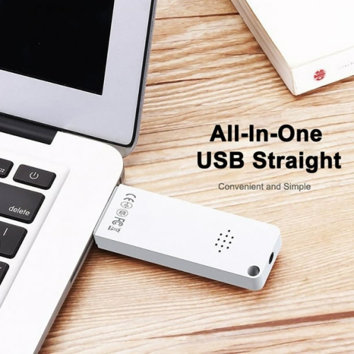 32GB Mini MP3 Music Player – Slim Design, Supports MP3/WMA Formats, TF Card Slot, U Disk Function [white]