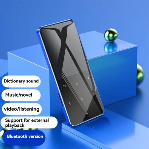 GREEN SCENIC  Metal Bluetooth Mp3/mp4 128G Player – Lossless Sound Quality, Recording, E-Book Reading, Long Battery Life (Blue Metal Touch + 5.4