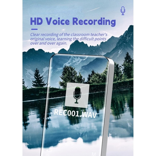 Touch screen MP3/MP4 player - 128GB memory card has FM, e-book reader, supports photo and video playback