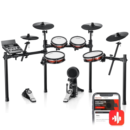 Image 1 de 10.. Donner DED-300X 5 Drums 4 Cymbals Electronic Drum Set