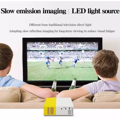 Micro Mini Projector Home LED Portable Small Projector HD 1080p - Blue