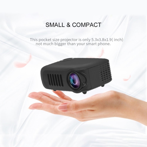 Projecteur portatif, mini projecteur tricolore maison résolution 320 x 240, écran LCD 2 po, projecteur pratique, haute luminosité, réel