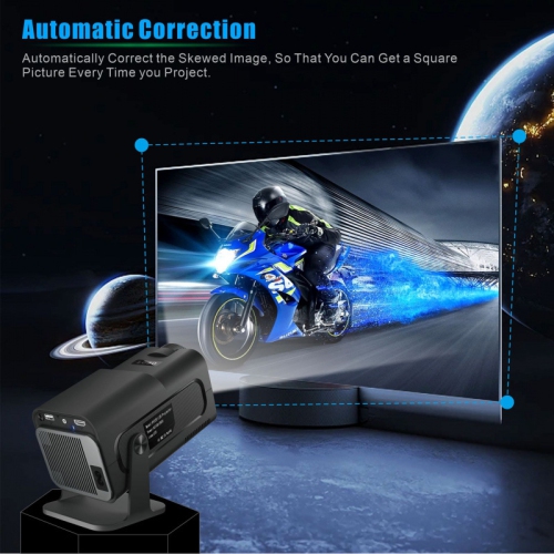 Support 4K Projector 1080P Dual Wifi6 BT5.0 Portable Outdoor Cinema Projector