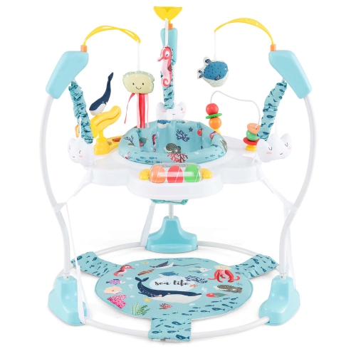 Costway Baby Stationary Activity Center Infant Jumper with Removable Foot Pad