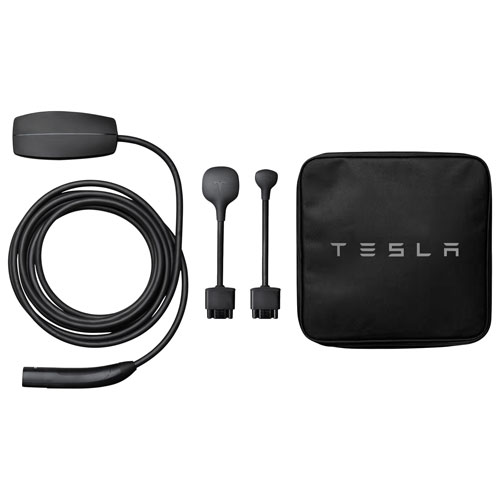 Image 1 of 4.. Tesla - Mobile Connector Portable Electric Vehicle Charger - 20' - Black - Exclusive Retail Partner
