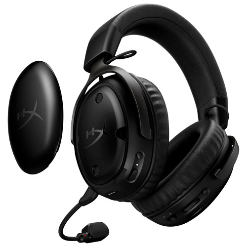 Casque de jeu multiplateforme sans fil avec microphone Cloud III S de HyperX - Noir