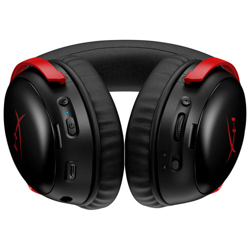 Casque de jeu multiplateforme sans fil avec microphone Cloud III S de HyperX - Noir/Rouge- Exclusivité de Best Buy