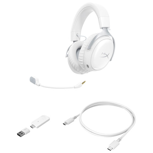 HyperX Cloud III S Wireless Gaming Headset - White