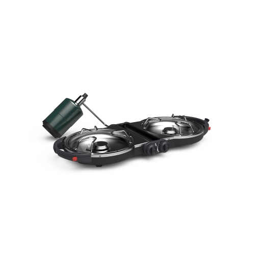 Image 1 de 5.. Coleman -- Perfect Flow™ Fold n Go™ Cuisinière au propane à 2 brûleurs InstaStart™ - NOIR