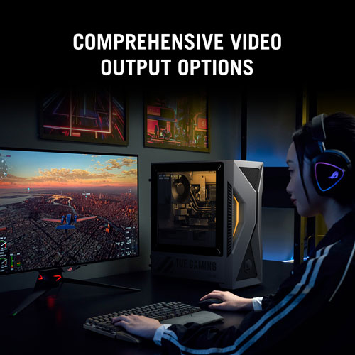 Ordinateur de jeu TUF Gaming T500 d'ASUS - Gris éclipse solaire