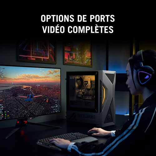 Ordinateur de jeu TUF Gaming T500 d'ASUS - Gris éclipse solaire