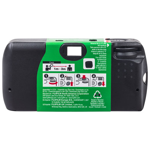 Appareil photo à usage unique de 27 photos QuickSnap 400 de Fuji