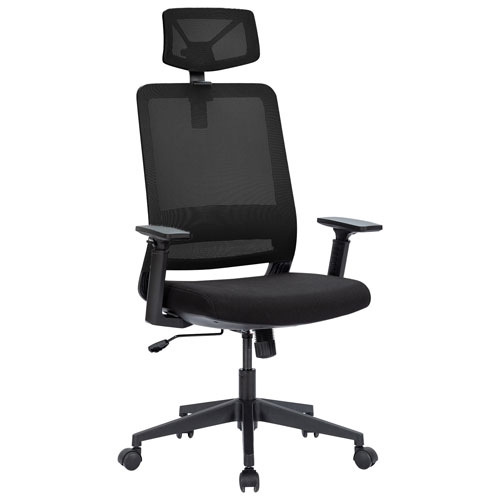 Open Box - Naz Expert Ergonomic Mesh Executive Chair with Headrest - Black