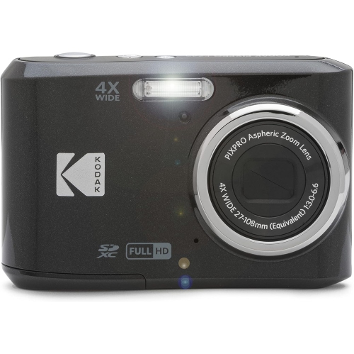 KODAK PIXPRO Friendly Zoom FZ45-BK 16MP Digital Camera with 4X Optical Zoom 27mm Wide Angle and 2.7" LCD Screen