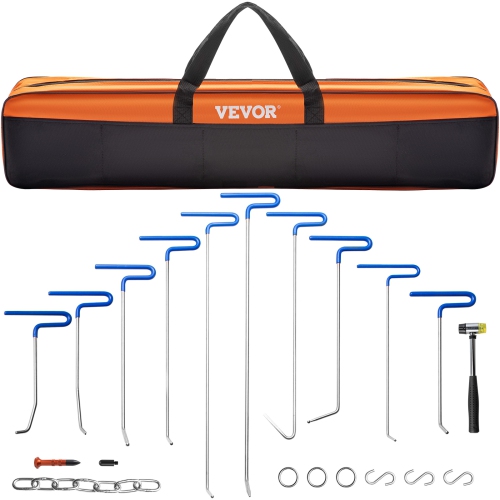 VEVOR  20 Piece Dent Eradication Set, Unpainted Dent Fixing Rods, High-Grade Steel Dent Rods, Whale Fin Dent Mending Instruments, Expert Hail Dent