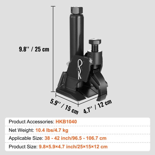 VEVOR 38"-42" Manual Tire Bead Breaker, Tires Changer Tool, Heavy-duty Bead Breaking, Easy-Operated Tire Repair Tool for ATVs/UTVs, Tractors, Trucks,