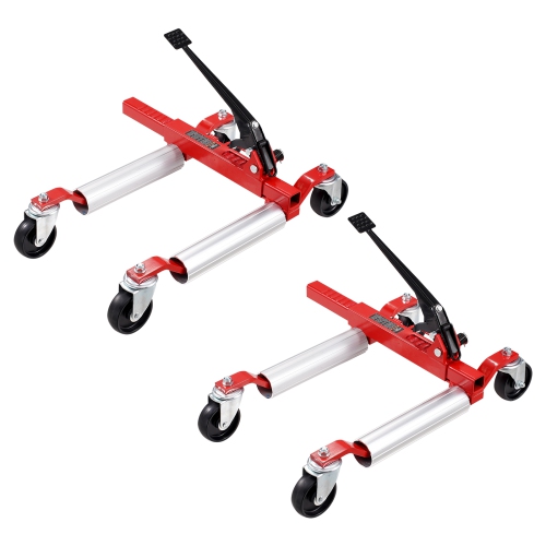 VEVOR 1500 Lbs Wheel Dolly, Car Jack Dolly Lifter with 360° Rotatable Wheels, Heavy Duty Vehicle Positioning Ratchet Tire Jack, for Vehicle Car Auto