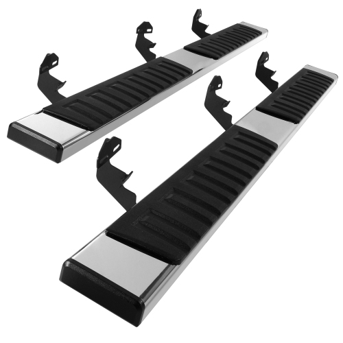 VEVOR 6" Running Boards, Compatible with 2009-2018 Dodge Ram 1500/2010-2023 Ram 2500/3500 Crew Cab, 201 Stainless Steel Side Steps Bars, 500LBS, 2 PCS