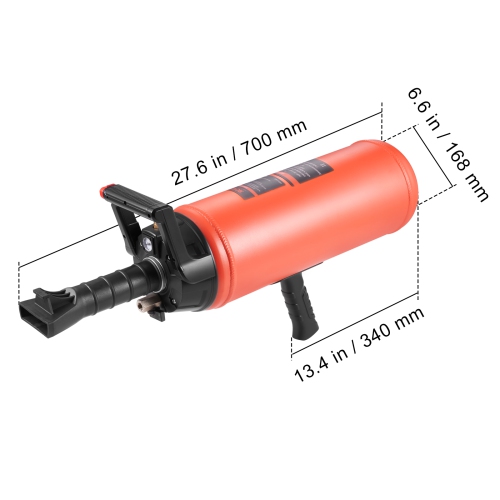VEVOR 2.4 Gal/9 L Tire Seater, Air Tire Blaster, 150 PSI Handheld Blaster,Portable Tire Inflator Tool, 87-116 PSI Operating Pressure for Tractor