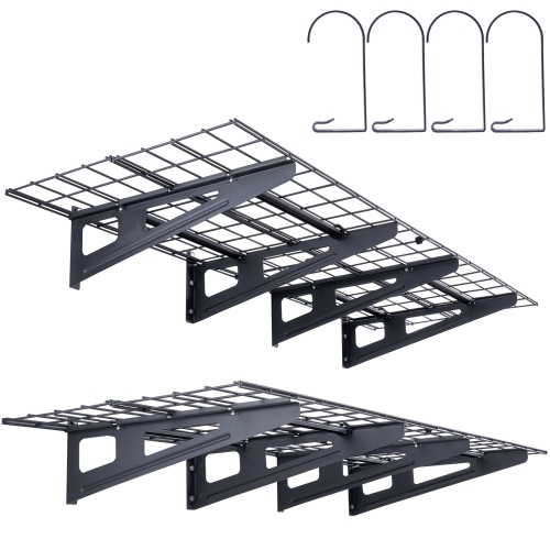 VEVOR  6 X 2 Ft Garage Storage Shelving, 2 Pack, Heavy Duty Garage Shelves Wall Mounted, 1000 Lbs Load Capacity(Total) Garage Storage Rack Floating