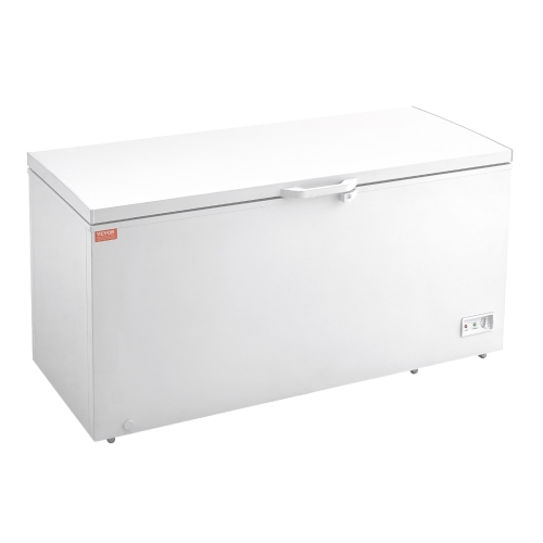VEVOR 17.2 cu.ft / 488 L Chest Freezer, Large Deep Freezer & 4 Removable Baskets,Freestanding Top Open Door Commercial Chest Freezers,7-Level