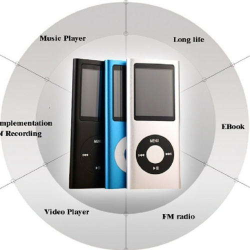 Mini MP4/MP3 Player with FM Radio - 1.8" HD Screen, Multi-function Media Player, E-book Support
