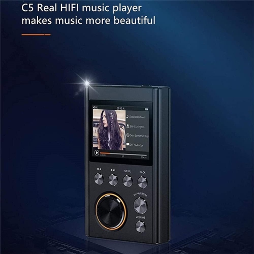 High-fidelity Metal Bluetooth MP3 Player – 2-inch Display, Compact and Portable, Supports OTG Transfer, Expandable to 128GB [128GB]