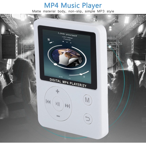 Blue Portable MP4 Music Player - 64GB Expandable Storage | AMV Video | Lightweight and Portable