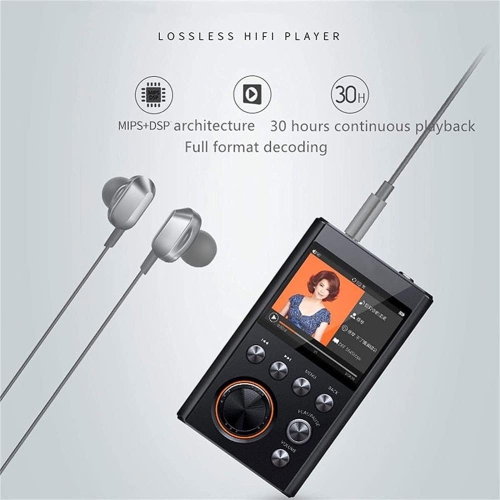 Audio-grade Bluetooth MP3 Player – Native FLAC Decoding, Cartridge Control, Resume Playback, High-fidelity Sound Quality [16GB]