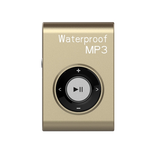 GREEN SCENIC  Sports Waterproof Mp3 Player – 1000 Songs Storage, Random Play Mode, Suitable for Swimming/surfing (16GB Gold)