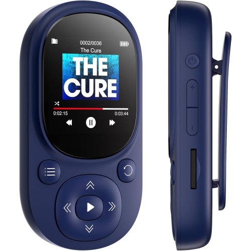 GREEN SCENIC  Multi-Function Music Player - Mp3 Walkman - Mini And Compact - Noise Reduction, Bluetooth 5.0, Gift for Children/elderly [Blue 64GB]