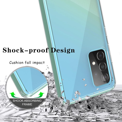 Samsung S24 Clear Case with Shockproof Bumper Durable Transparent Cover with Impact-Resistant Protection