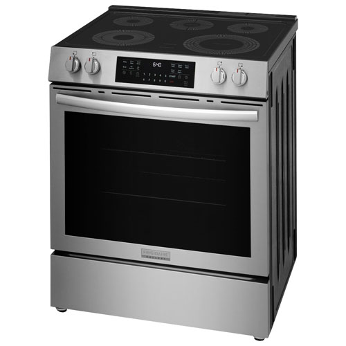 Frigidaire Gallery 30" 5.3 Cu.Ft. Fan Convection Freestanding Electric Air Fry Range (GCFE305CBF) -Stainless