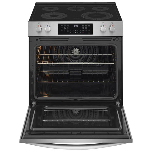 Frigidaire Gallery 30" 5.3 Cu.Ft. Fan Convection Freestanding Electric Air Fry Range (GCFE305CBF) -Stainless