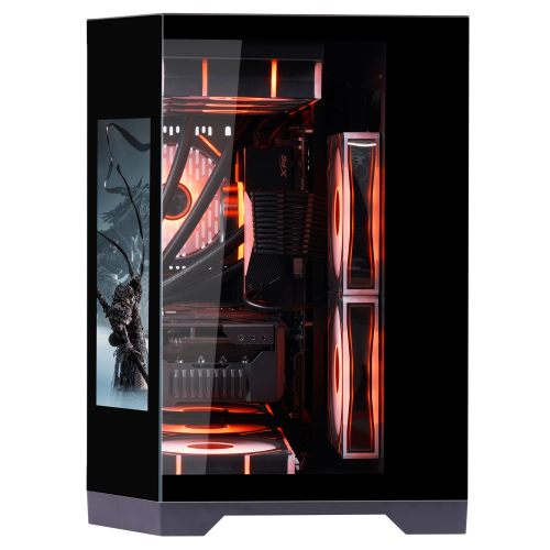 Uniway Gaming PC AMD Ryzen7 7700/ AIO Liquid Cooled/2TB Nvme SSD/32GB RAM/NVIDIA RTX 5070/ DLSS4 / VR AI Ready/ Build in LCD Screen/ Win11 Pro -