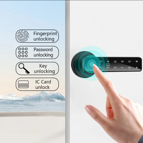 maxxus Electronic Smart Home Door Lock, Wireless Biometric Fingerprint Room, Black