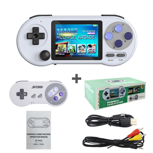 Image 1 of 6.. maxxus Portable Arcade Retro Game Console with a 3inch HD Screen, 2000 in 1 Games, White