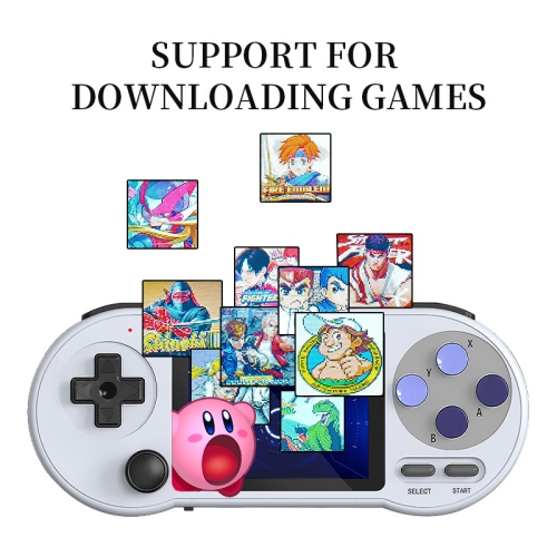 maxxus Portable Arcade Retro Game Console with a 3inch HD Screen, 2000 in 1 Games, White