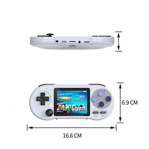 maxxus Portable Arcade Retro Game Console with a 3inch HD Screen, 2000 in 1 Games, White