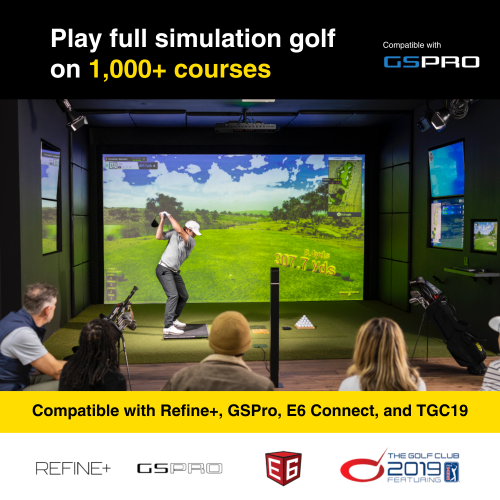 Uneekor Eye XO Golf Launch Monitor, 2-Camera Front-Mounted Indoor Golf Simulator with 24 Data Points, Compatible with Refine+, GSPro, E6 Connect, and