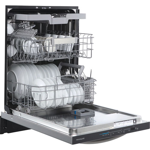 Frigidaire 24" 49dB Built-In Dishwasher with Stainless Steel Tub & Third Rack (FDSH4502BF) - Stainless